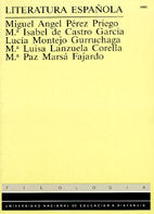 Literatura española, de PEREZ PRIEGO | portada del libro
