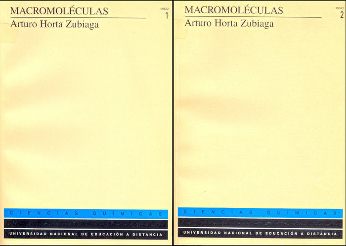 Macromoléculas, de Horta Zubiaga | portada del libro