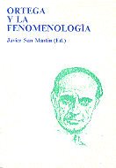 Ortega y la fenomenología, de San Martín Sala | portada del libro
