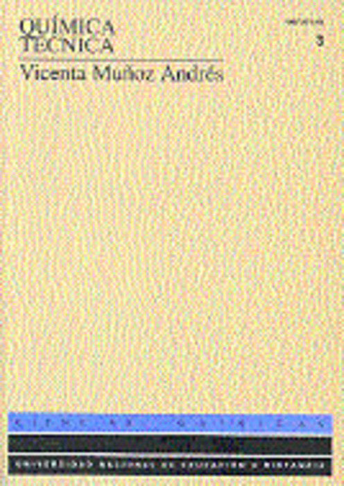 Química técnica. Tomo III, de Muñoz Andrés, Vicenta | portada del libro