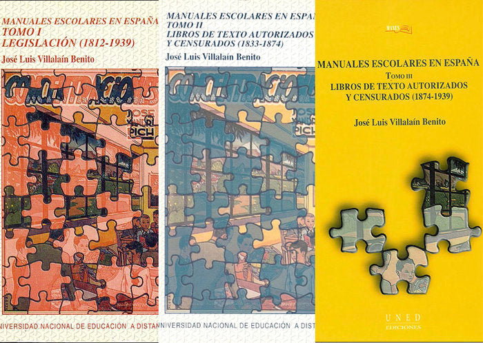 Manuales escolares en España., de Villalaín Benito, José Luis | portada del libro