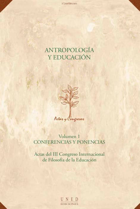 Antropolog¡a y educación. Actas III congreso internacional de filosof¡a de la educación, de AA.VV. | portada del libro