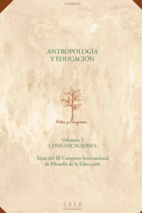 Antropolog¡a y educación. Actas III congreso internacional de filosof¡a de la educación, de AA.VV. | portada del libro