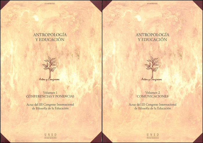 Antropolog¡a y educación. Actas III congreso internacional de filosof¡a de la educación, de AA.VV. | portada del libro
