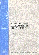 En los orígenes del humanismo: Bernat Metge, de Butiñá Jiménez, Julia | portada del libro
