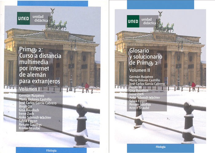 Prim@2: curso a distancia multimedia por internet de alemán para extranjeros, de Ruipérez García, Germán | portada del libro