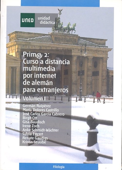 Prim@2: curso a distancia multimedia por internet de alemán para extranjeros. Volúmen I, de Ruipérez García, Germán | portada