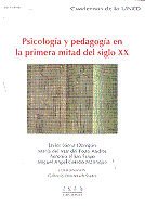 Psicología y pedagogía en la primera mitad del siglo XX, de Sáenz Obregón, Javier | portada del libro