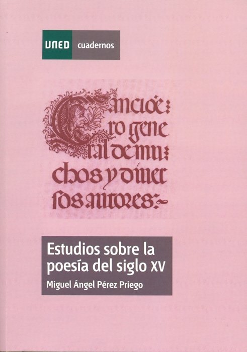 Estudios sobre la poesía del siglo XV, de Pérez Priego, Miguel Ángel | portada del libro