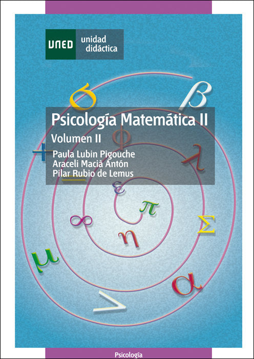 Psicología matemática II. Volúmen II, de Lubin Pigouche, Paula | portada del libro
