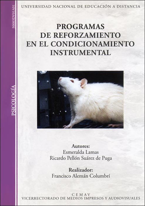 Programas de reforzamiento en el condicionamiento instrumental, de Pellón Suárez de Puga, Ricardo | portada del libro