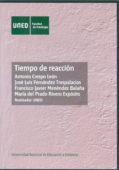Tiempo de reacción, de Crespo León, Antonio | portada del libro