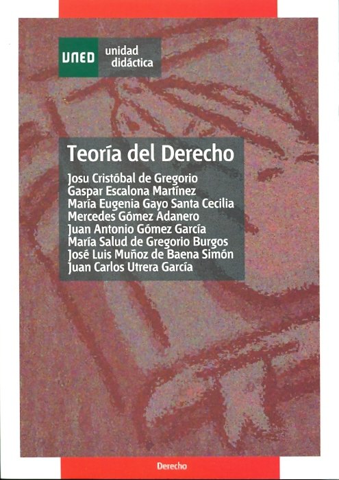 Teor¡a del derecho, de CRISTOBAL DE GREGORIO, JOSU | portada del libro