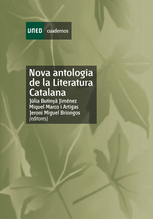 Nova antología de la literatura catalana, de Butiñá Jiménez, Julia | portada del libro