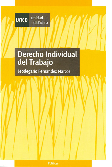 Derecho individual del trabajo, de FERNANDEZ MARCOS, LEODEGARIO | portada del libro
