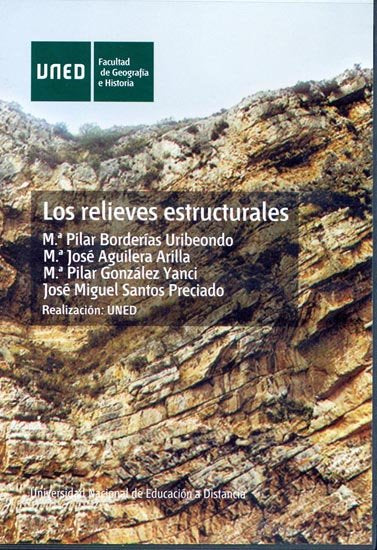 Los relieves estructurales, de Borderías Uribeondo, M.ª Pilar | portada del libro