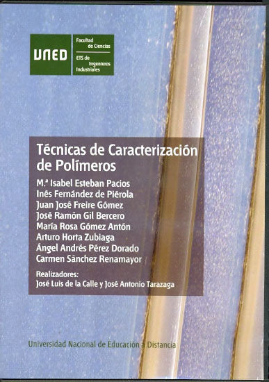 Técnicas de caracterización de polímeros, de Esteban Pacios, M.ª. Isabel | portada del libro