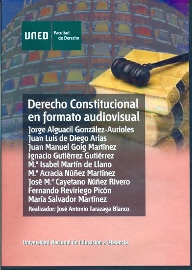 Derecho constitucional en formato audiovisual, de Alguacil Aurioles, Jorge | portada del libro