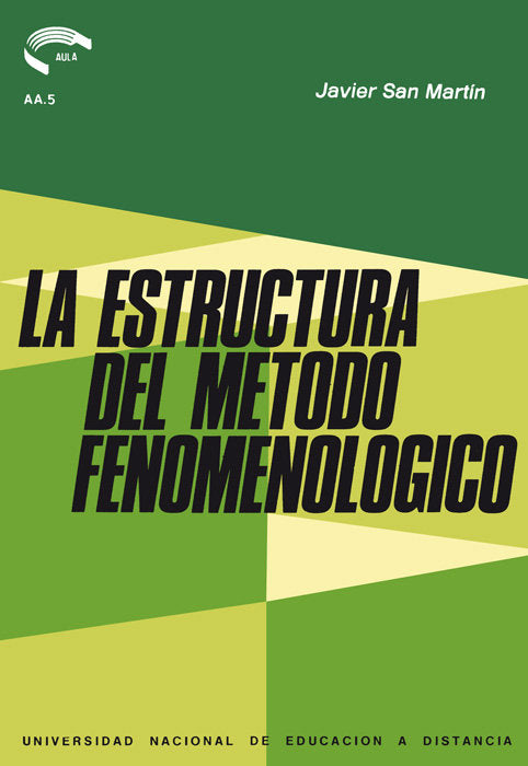 La estructura del método fenomenológico, de San Martín Sala | portada del libro