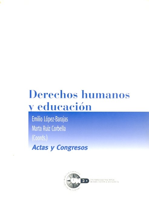 Derechos humanos y educación, de López-Barajas Zayas | portada del libro