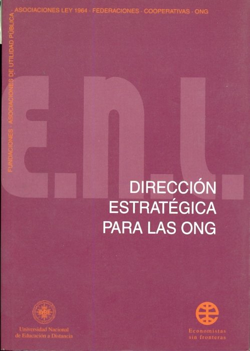 Dirección estratégica para las ONG, de Mataix Aldeanueva | portada del libro
