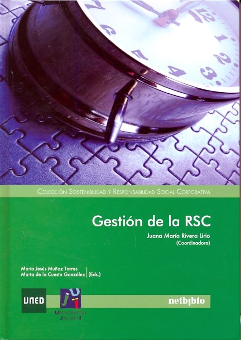 Gestión de la RSC, de Rivera Lirio, Juana María | portada del libro