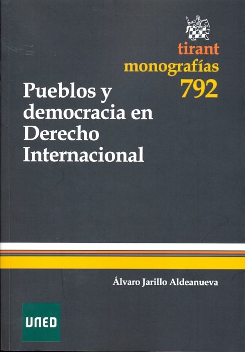 Pueblos y democracia en derecho internacional, de Jarillo Aldeanueva, Álvaro | portada del libro