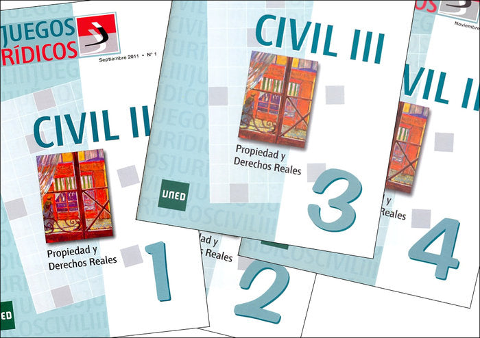 Juegos jurídicos. Derecho civil III. Propiedad y derechos reales, de Bendito Cañizares, Teresa | portada del libro