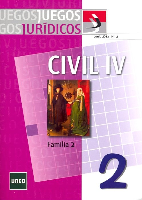 Juegos jurídicos. Derecho civil IV: familia 2, de Bendito Cañizares, Teresa | portada del libro