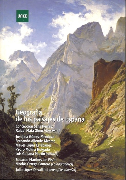 Geografía de los paisajes de España, de Sanz Herráiz, Concepción | portada del libro