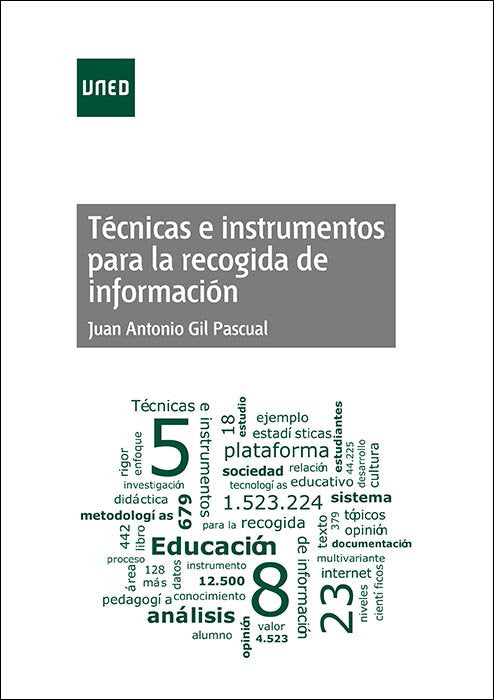 Técnicas e instrumentos para la recogida de información, de Gil Pascual, Juan Antonio | portada del libro
