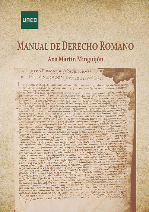 MANUAL DERECHO ROMANO, de MARTIN MINGUIJON, ANA | portada del libro