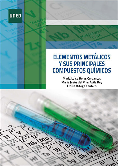 ELEMENTOS METALICOS Y SUS PRINCIPALES COMPUESTOS QUIMICOS, de ROJAS CERVANTES, MARIA LUISA | portada del libro