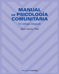 Manual de psicología comunitaria, de Sánchez Vidal, Alipio | portada del libro