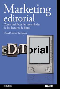 Marketing editorial, de Gómez-Tarragona, Daniel | portada del libro