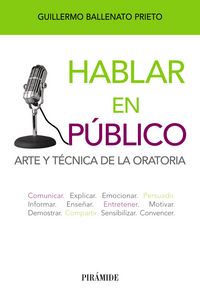 Hablar en público, de Ballenato Prieto, Guillermo | portada del libro