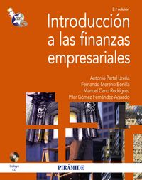 Introducción a las finanzas empresariales, de PARTAL UREñA | portada del libro