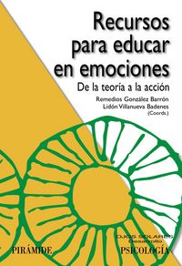 Recursos para educar en emociones, de González Barrón, Remedios | portada del libro