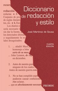 Diccionario de redacción y estilo, de Martínez de Sousa, José | portada del libro