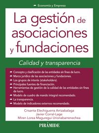 La gestión de asociaciones y fundaciones, de Elechiguerra Arrizabalaga, Crisanta | portada del libro