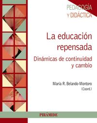 La educación repensada, de Belando Montoro, Remedios | portada del libro