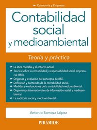 Contabilidad social y medioambiental, de Somoza López, Antonio | portada del libro