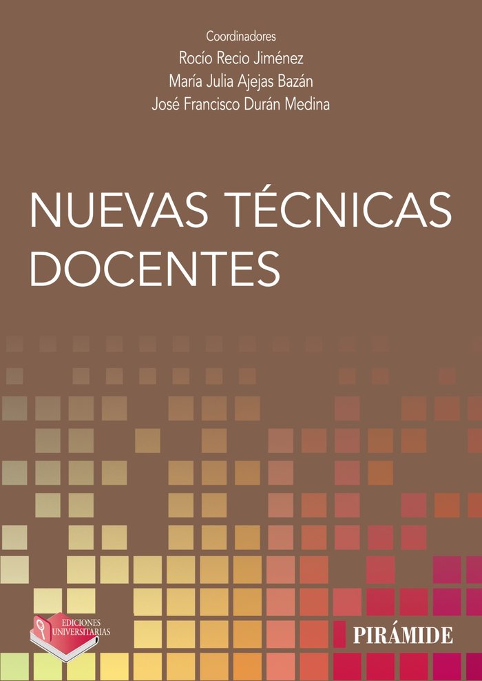NUEVAS TECNICAS DOCENTES, de RECIO JIMENEZ, ROCIO | portada del libro
