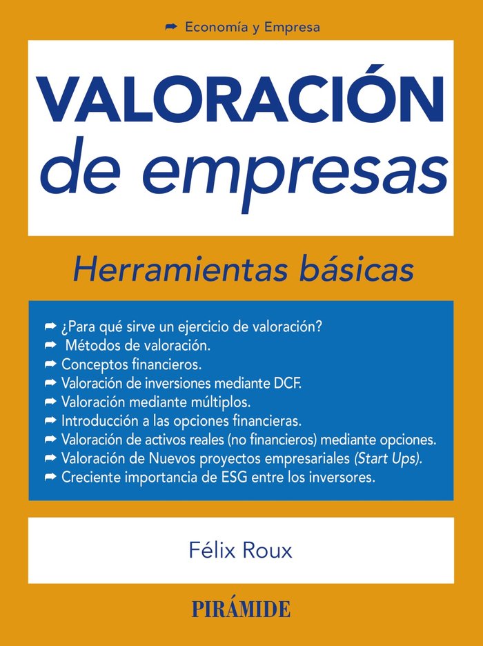 Valoración de empresas, de Roux, Félix | portada del libro