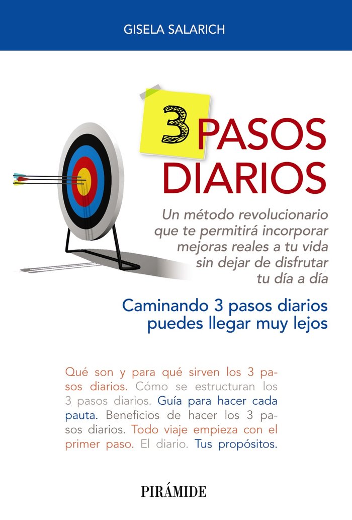 3 PASOS DIARIOS, de SALARICH, GISELA | portada del libro