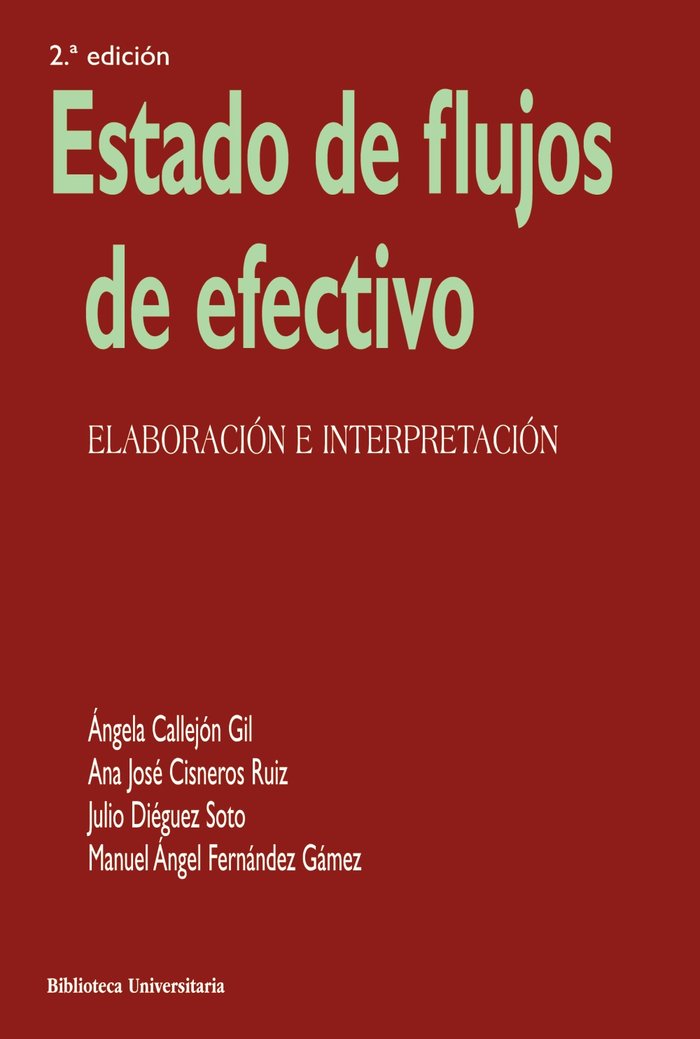 ESTADO DE FLUJOS DE EFECTIVO, de CALLEJON GIL, ANGELA | portada del libro