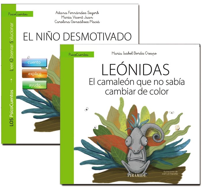 GUIA EL NIÑO DESMOTIVADO Y CUENTO LEONIDAS. EL CAMALEON QU, de BORDA CRESPO, MARIA ISABEL | portada del libro