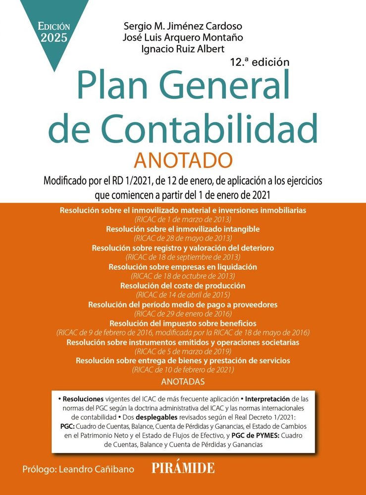 PLAN GENERAL DE CONTABILIDAD ANOTADO, de JIMENEZ CARDOSO, SERGIO M. | portada del libro