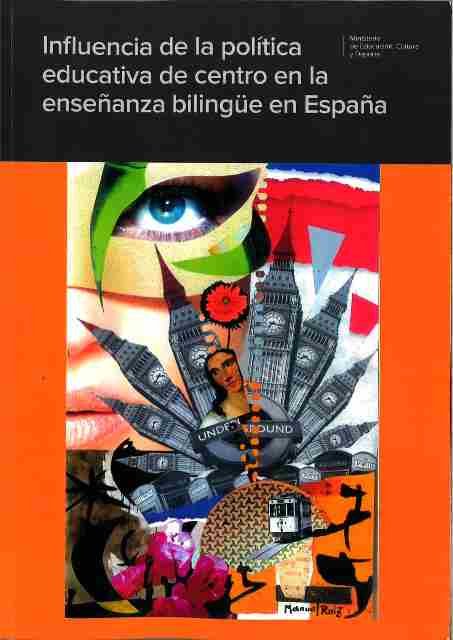 Influencia de la política educativa de centro en la enseñanza bilingüe en España, de Ortega-Martín | portada del libro