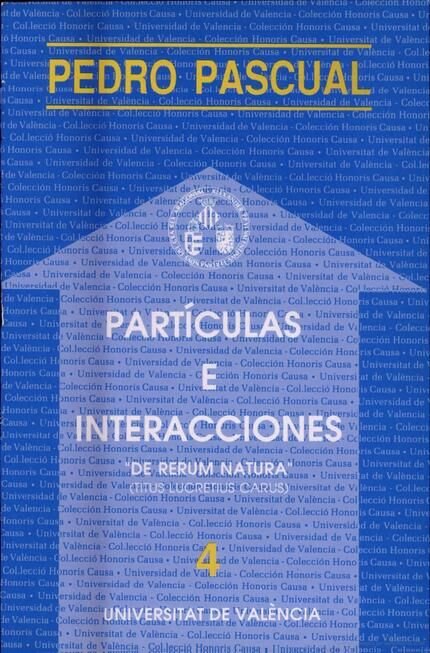 Partículas e interacciones. «De rerum natura» (Titus Lucretius Carus), de Pascual de Sans | portada del libro